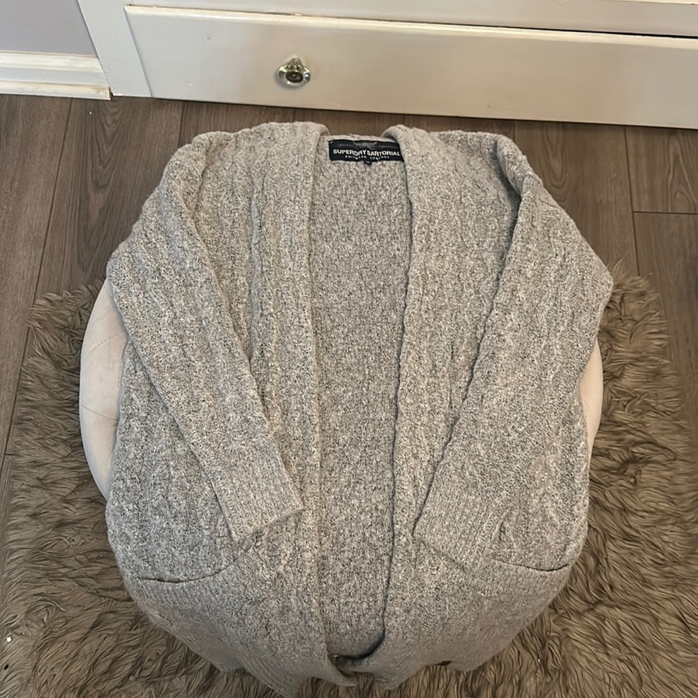 Superdry Sartorial - Women’s Gray Sweater Cardigan - S